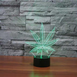 WEED 3D ILLUSION LAMP