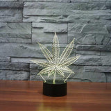 WEED 3D ILLUSION LAMP