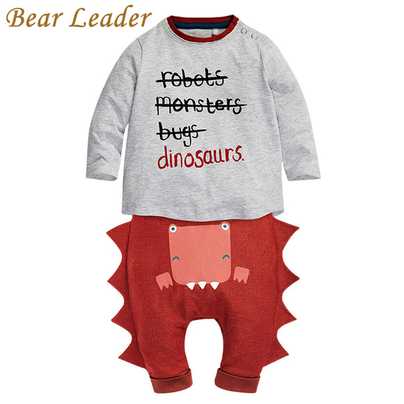 Baby Clothes Letter Dinosaur T-shirt + Pants 2pc Set