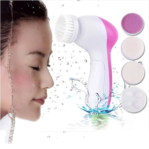 Free 5 In 1 Body Face Skin Care Cleaning Wash Brush