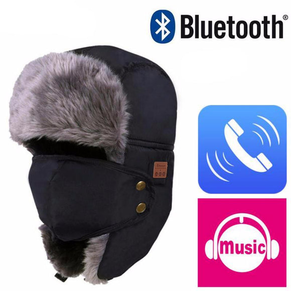 Smart Bluetooth Headphones Bomber Hat