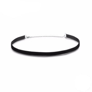 Flocking Belt Choker Necklace