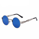 Unisex Steampunk Retro Round Sunglasses