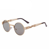 Unisex Steampunk Retro Round Sunglasses