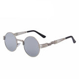 Unisex Steampunk Retro Round Sunglasses