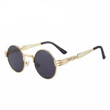 Unisex Steampunk Retro Round Sunglasses