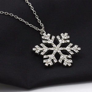 Rhinestone Snowflake Necklace