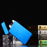 USB Electric Dual Arc Metal Flameless Torch Rechargeable Windproof Lighter