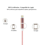 Free 2-in-1 Micro USB Cable with Lightning Adapter for Apple iPhone