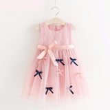 Ribbon Bows Dress Princess Dress Mesh Tutu Gown
