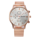 Classic Unisex Steel Strap Quartz Wrist Watch