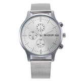 Classic Unisex Steel Strap Quartz Wrist Watch